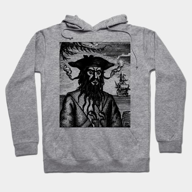 Blackbeard the Pirate! Hoodie by Mystic Groove Goods